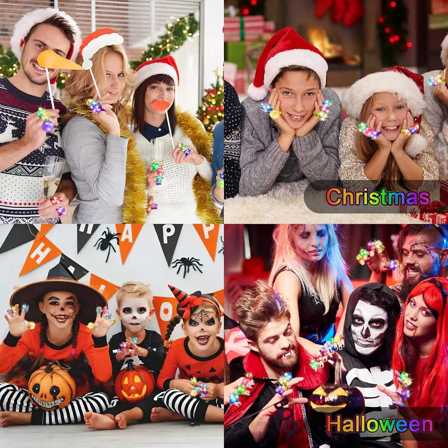 150-Pack LED Light Up Rings 6 Styles Glow in the Dark Party Favors for Kids Adults Birthday Classroom Prizes Raves W250528