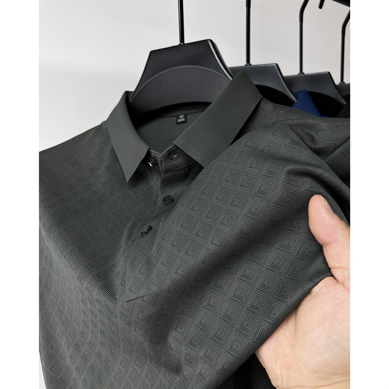 Men's Polos Fashion 2025 Slim Fit Polo Shirt Short Sleeve Summer Luxury Clothing Knit Breathable Streetwear Casual Business Top