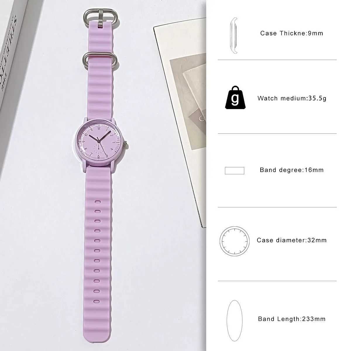 Luxury Brand Womens Watch Silicone Strap Wristwatch Women Quartz Watches Clock Gift Reloj Mujer relogios feminino XJ250527