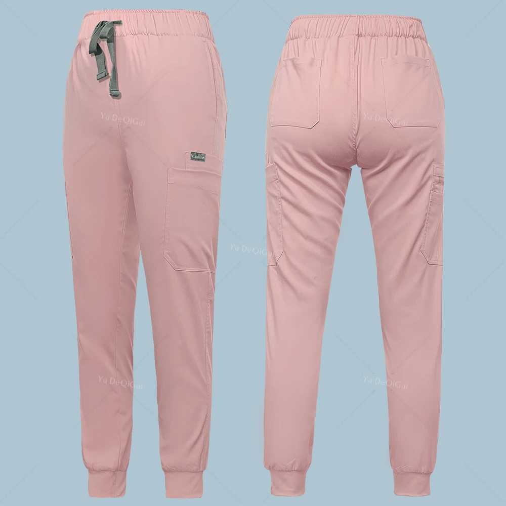 Medical Scrubs Set Women Stretch Work Uniforms Easy Fit Scrubs Tops Pants Jogger Set Hospital Nurse Uniform Dentist Overalls XXL X2505281