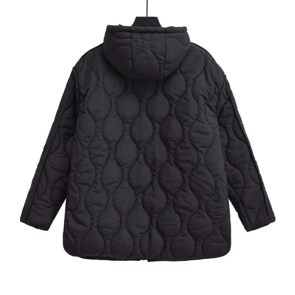 UNIZERA Autumn/Winter Product Women's New Fashion and Casual Versatile Stand up Collar Hooded Jacket Cotton Coat