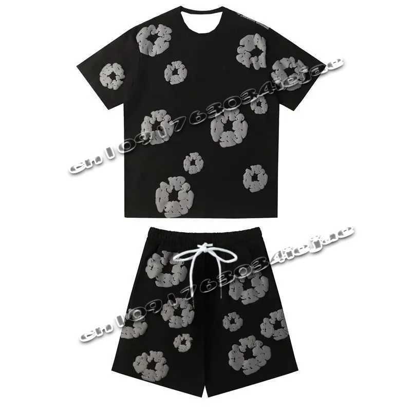 2025Summer Beach Pants Casual Harajuku Y2 American Kapok 3D Printed Flower Shorts Vacation Outdoors Kids Men Shorts Male Shorts X250528