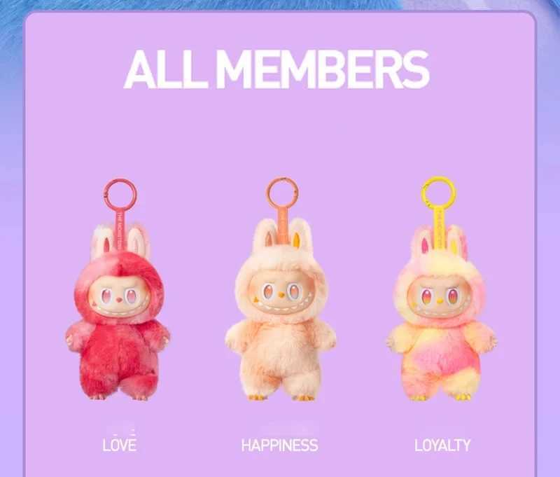High Quality Labubu V3 Blind Box Labubu Keychain Backpack Decoration Kawaii Kid Toys Surprise Christmas Gift Mystery Box X250528