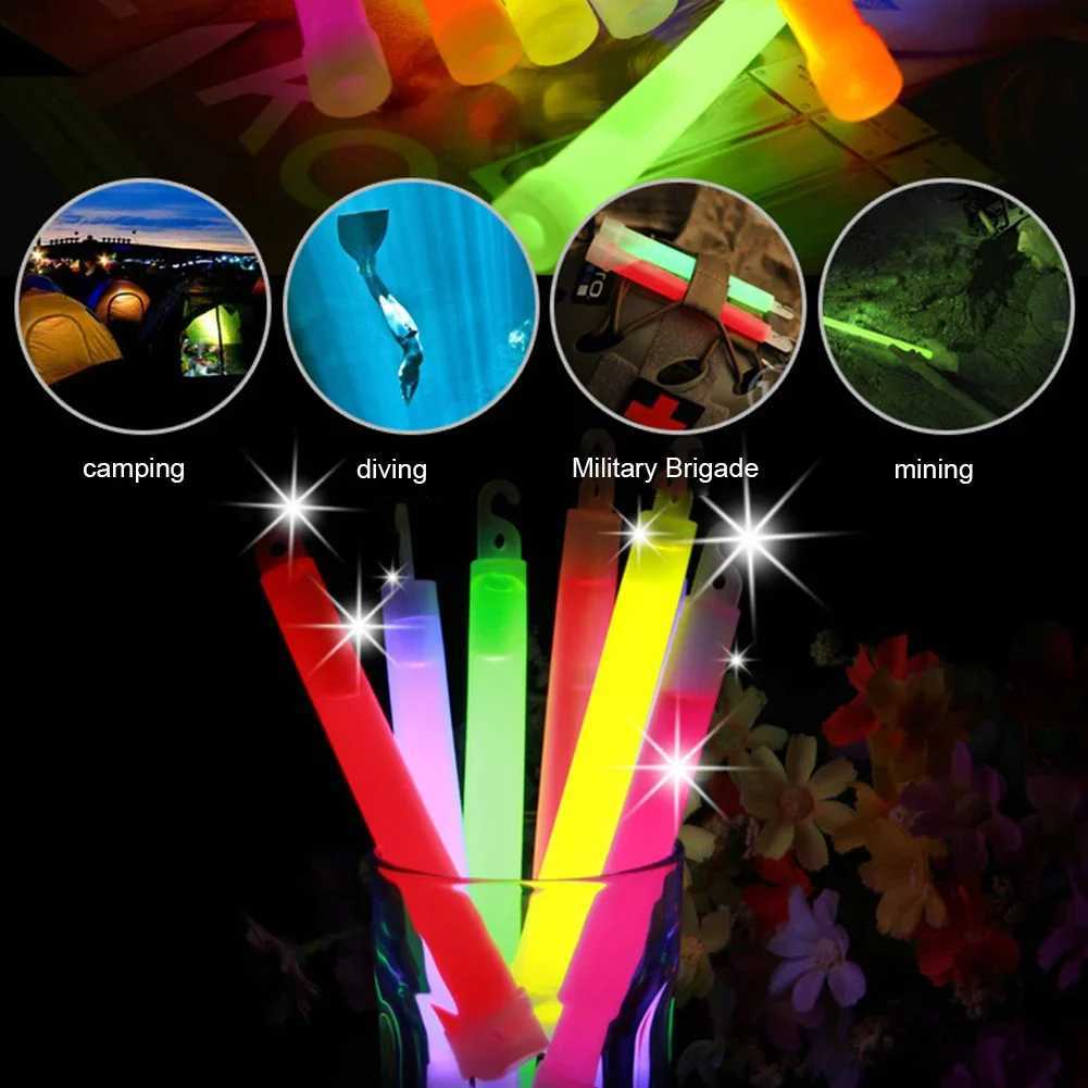 5/10PCS Survival Military Glow Light Sticks Walking Hiking Camping SOS Outdoor Fluorescence Sticks Emergency Halloween Decoration W250528