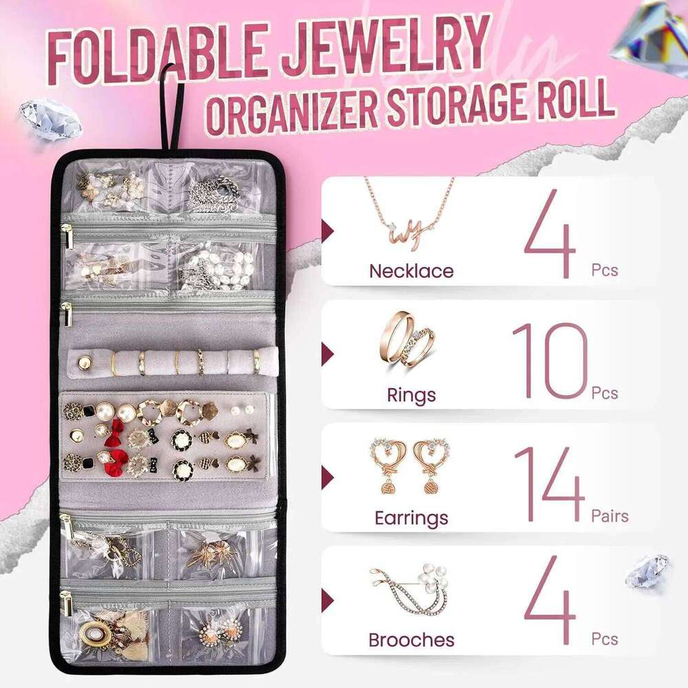 Pink Professional Manicure Suitcases Large Capacity Case Multi-Layer Jewelry Storage Bag Removable Makeup Backbag