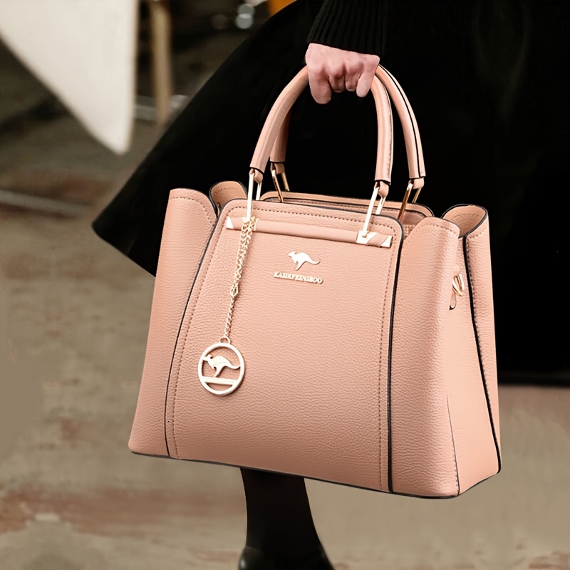 Women's Fashion Black with Gold Hardware Detachable Shoulder Strap - High-Quality, Lightweight, and Elegant Design Suitable for Daily Use, Design