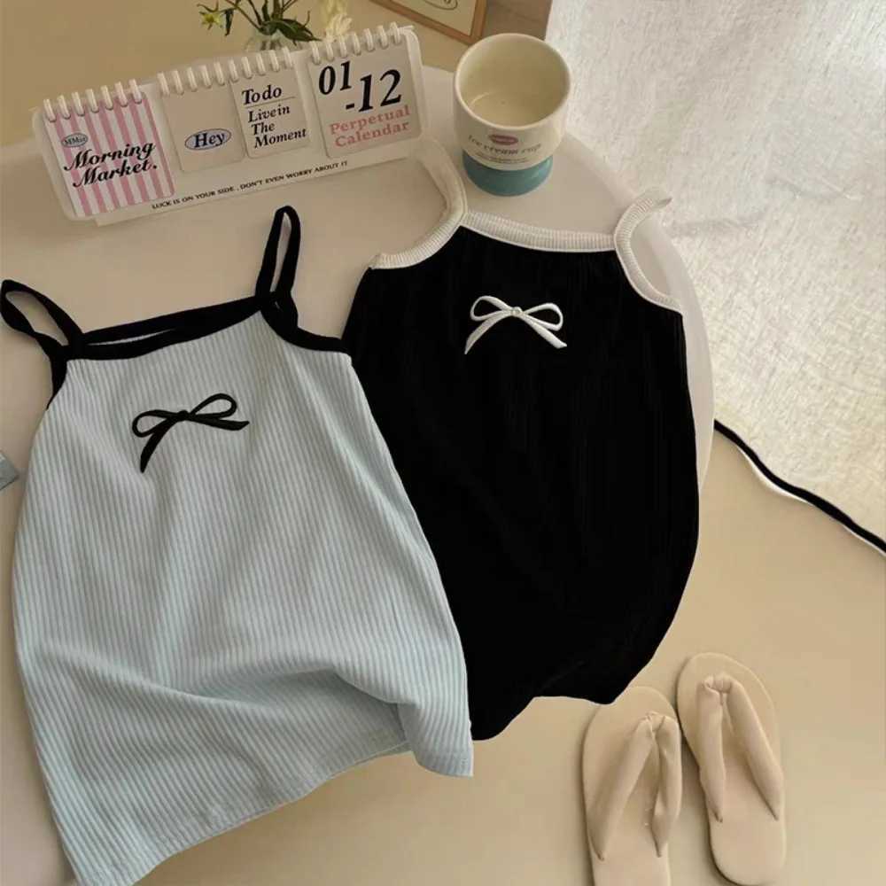 Bear Leader Summer Sweet and Fashionable Baby Pink Dress Strap Square Collar Bow Print Dresses for Girls Casual Easter Clothes X250528