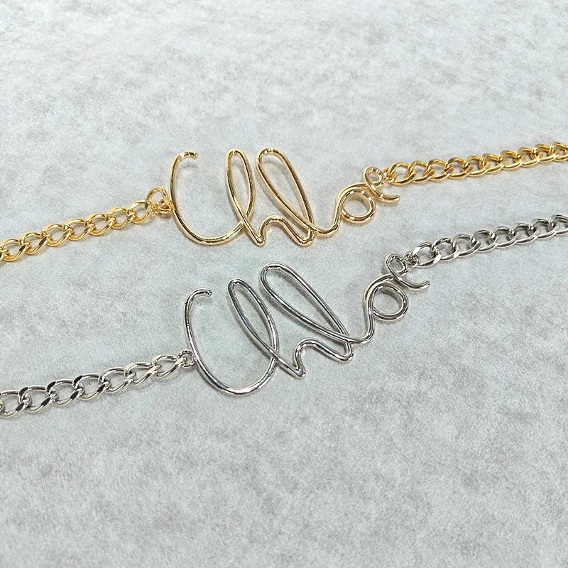Minimalist Charm Retro Waist Chain for Women Gold Plated Letter Girls Metal Daily Elegant Jeans Belt Female 250527