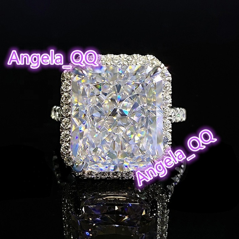 Luxurious Moissanite ring for ladies 925 silver Luxury Wedding Rings for Women