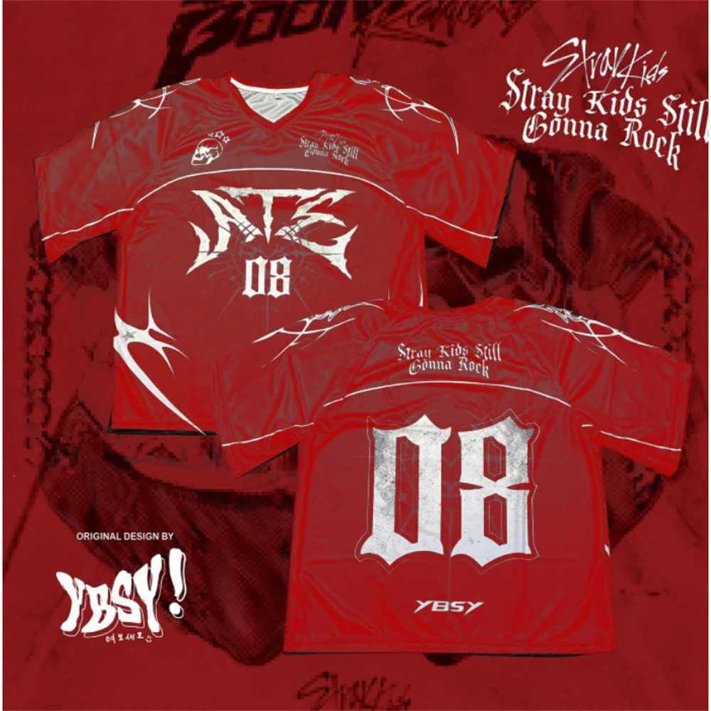 YBSY! STRAYKIDS JERSEY 2025 T-Shirt Men Hot Sale New Summer Women Short Slve Tops Shirts ChildrenC250418