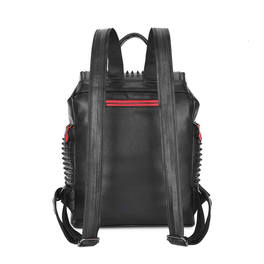 Fashion Spring New Large Capacity Soft Leather Studded Bag Casual Versatile Backpack