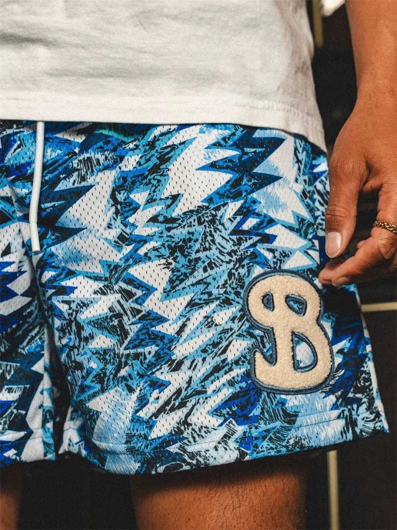 BKTSQD New summer mens shorts men and womens fashion beach seaside sports shorts mesh sports quick-drying quarter pants X2505284