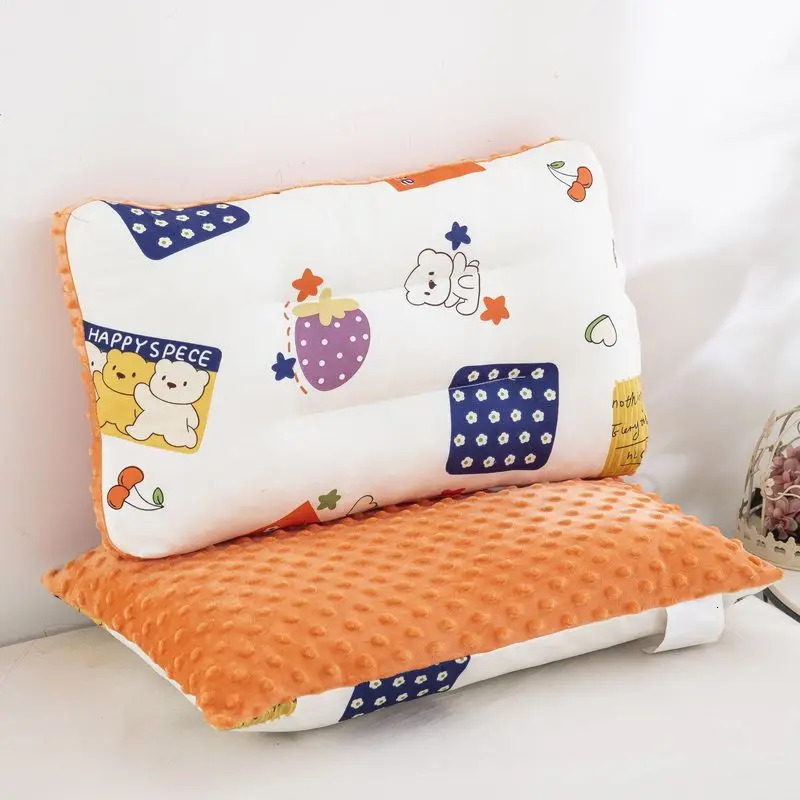 Childrens Pure Cotton Skin-friendly Pillow Super Soft Baby Sleeping Pillow Removable Washable Kindergarten Special Nap Pillow 250527