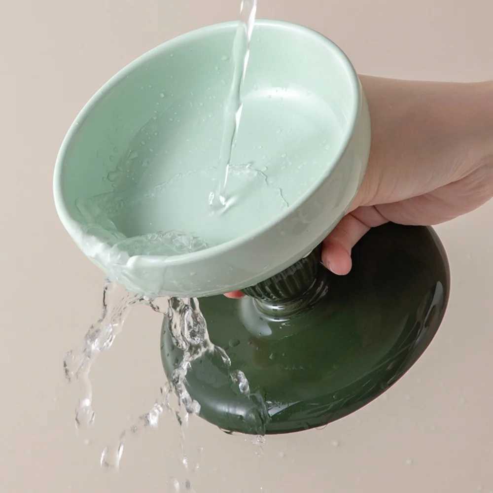 Elevated ceramic pet bowl for cats and dogs pet drinking bowl neck-friendly design anti-tipping base promotes healthy digestion Y250528