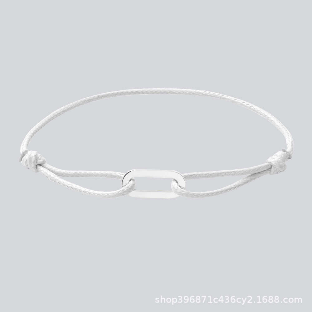 Handmade Woven Couple Single Loop DIY Bracelet Wax Cord Elegant Simple Adjustable