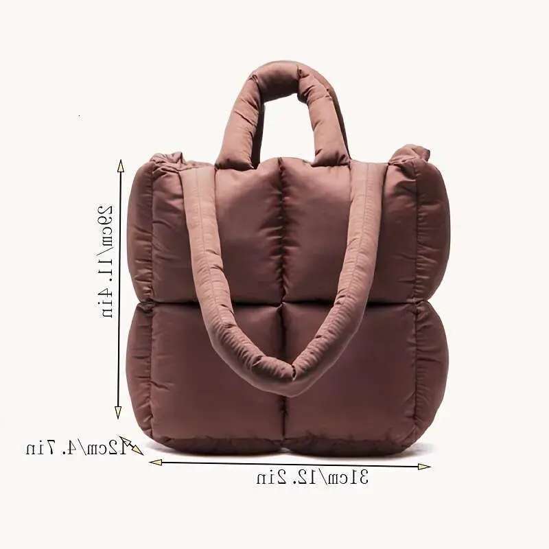 Spacious Quilted Puffer Shoulder Bag - Chic Women's Fashion Handbag