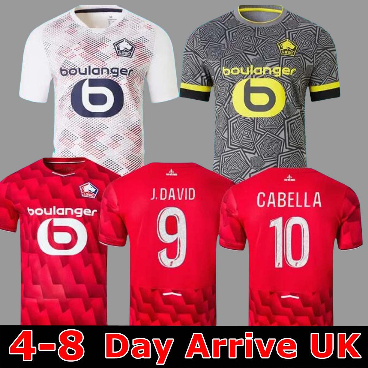 24 25 26 maillots de foot LOSC Lille Soccer Jerseys 80-Year Anniversary 2025 2026 HARALDSSO CABELLA J.DAVID E.ZHEGROV Osame Sahraoui Football Shirt men 80th Limited