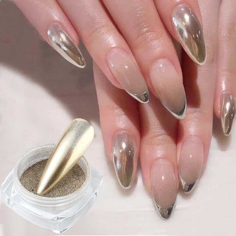 17 Colors Metallic Chrome Nail Powder Set Y2K Christmas Styles Magic Mirror Decor Rubbing Glitter Pigment Flakes Mirror Powder 250523