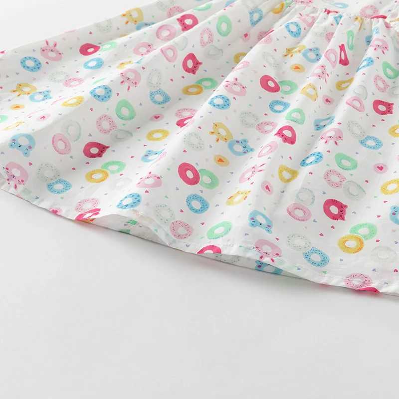 Dave Bella Girls Baby Dress Summer Casual Sweet Cute Print Childrens Cotton Princess Dress Party Outdoor Seaside DB2251751 X250528