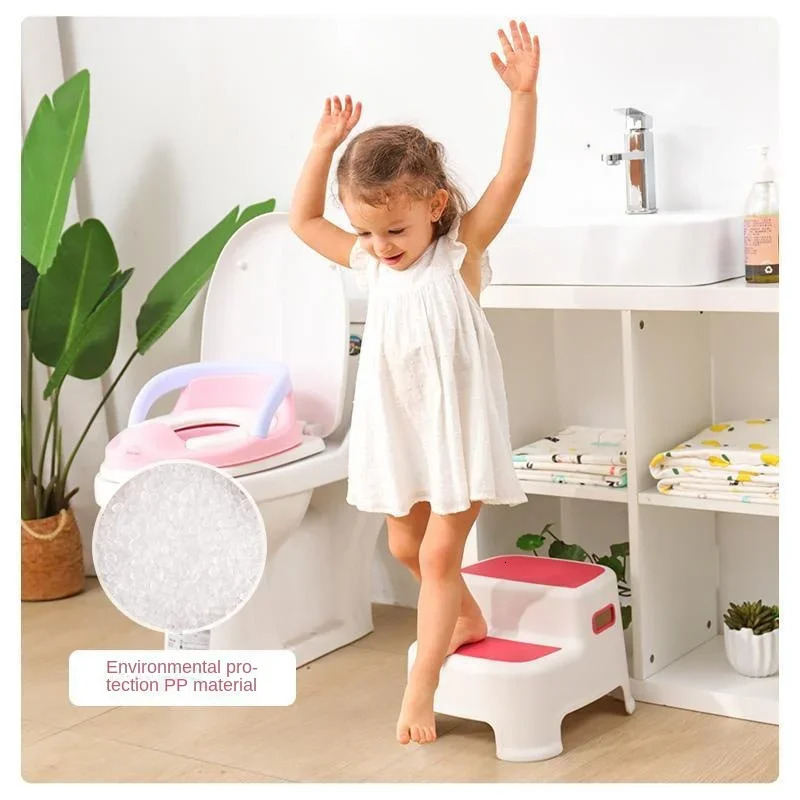 Childrens Ottoman Baby Step Chair Stool Small Bench Hand Washing Step Childrens Stool Non-Slip Footstool Stand Stool 250523