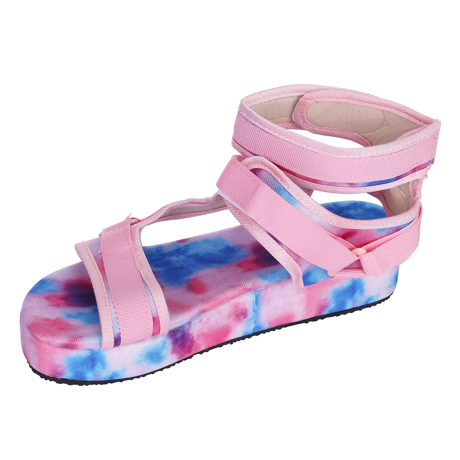 Platform Sandals For Womens Open Toe Ankel Strap Flats Comfortable Beach Shoes home organizer gift for women 250526