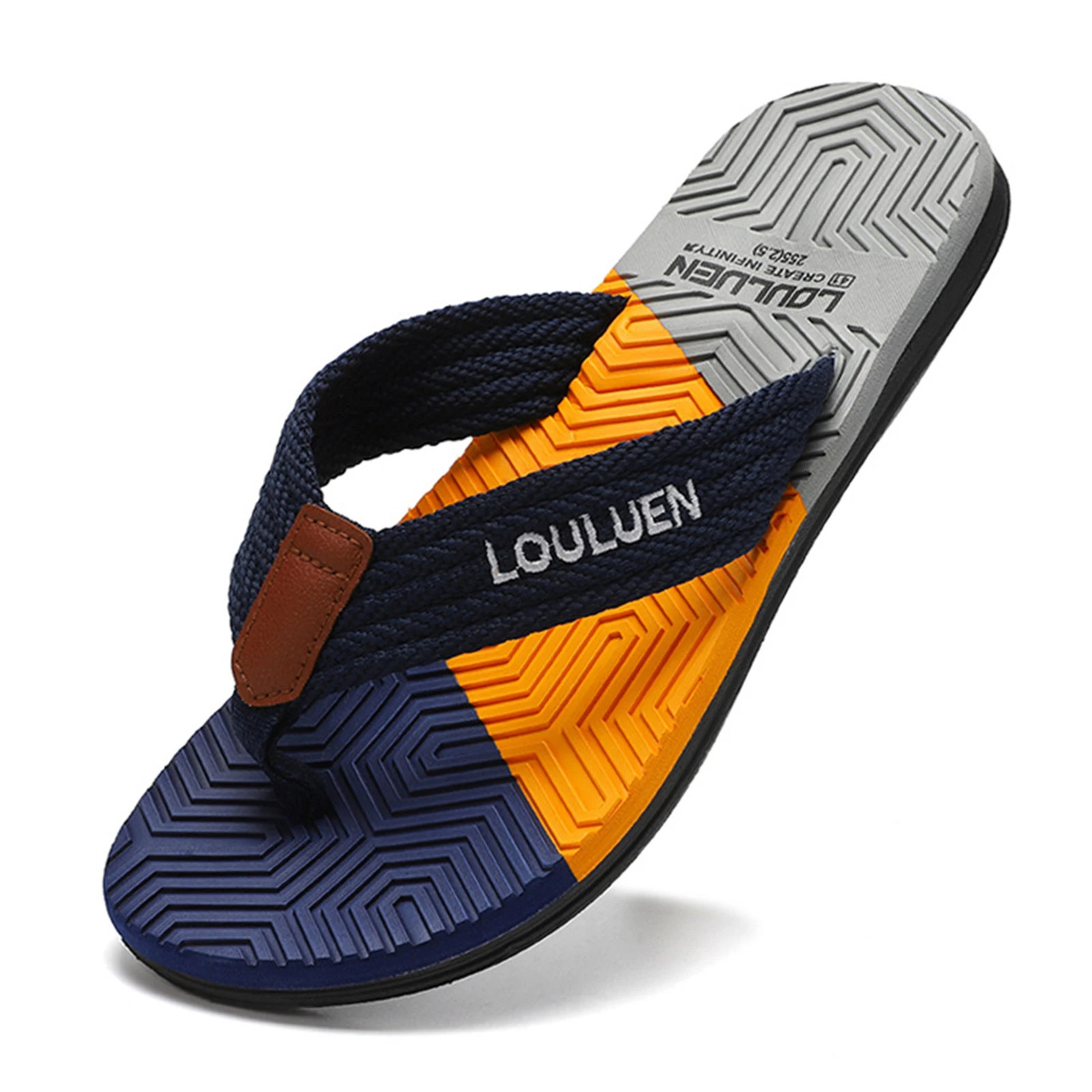 Fashion Man Flip Flops Outdoor Summer Beach Slippers for Men Casual Flip Flops Non-Slip Shoes Slippers Male 250526