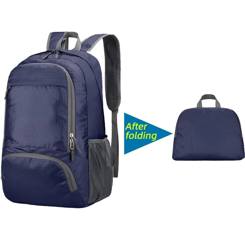 23L Packable Backpack Foldable Ultra Light Outdoor Duffle Bag Big Folding Knapsack Hiking Travel Rucksack Mountaineering Daypack 250522