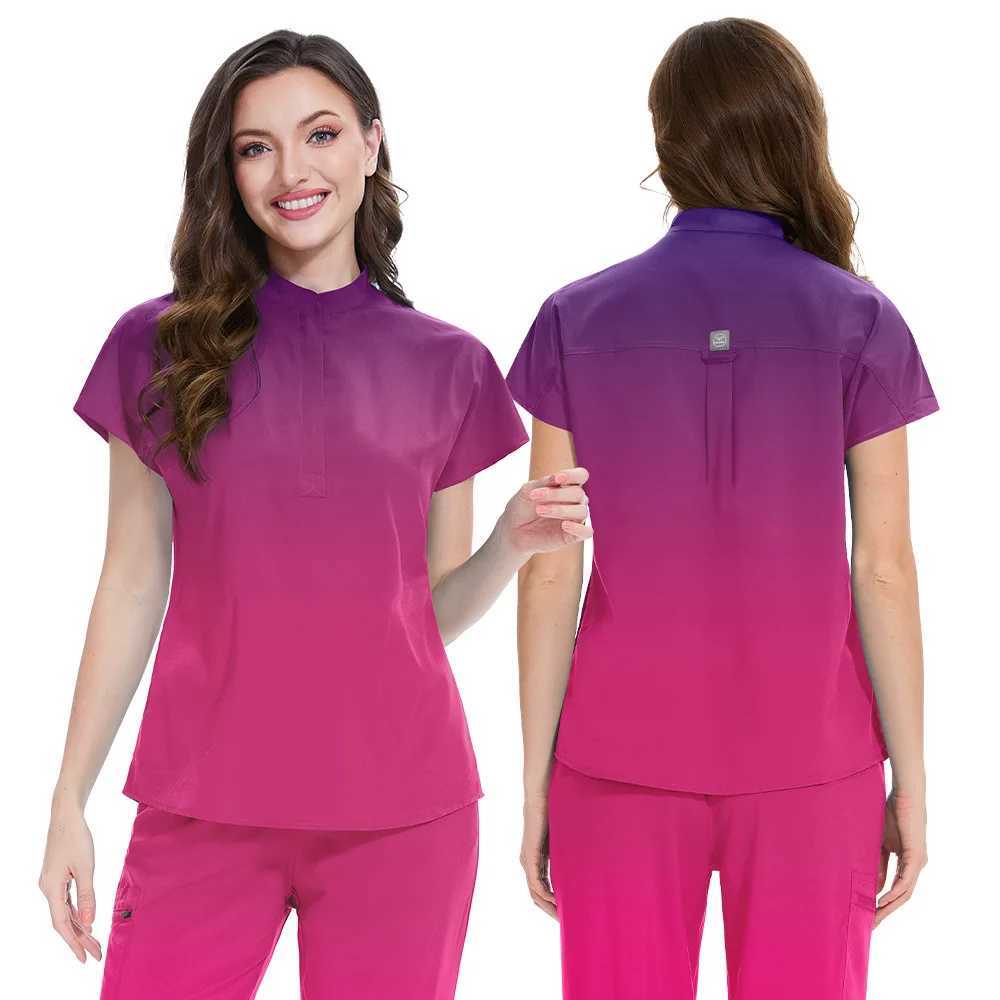 Gradient Color Popular Hand Wash Clothes For Both Men And Women Doctor Nurse Beauty Sn SPA Work Uniform Set X250528