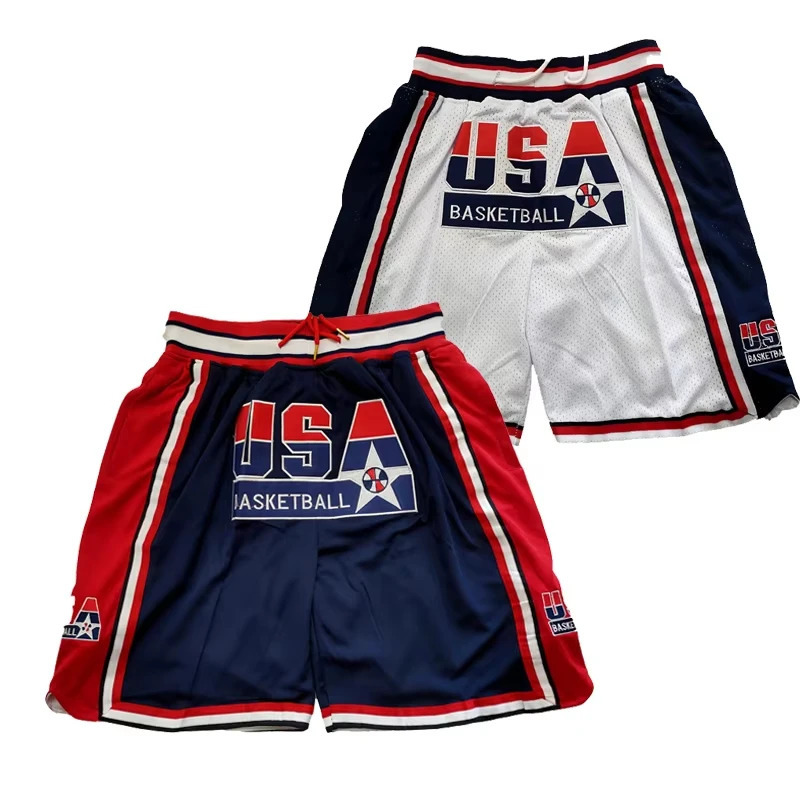 1992 American Dream Team Basketball Shorts Outdoor Sports Casual Beach Shorts Ventilated Quick Drying Fashion Shorts 250520