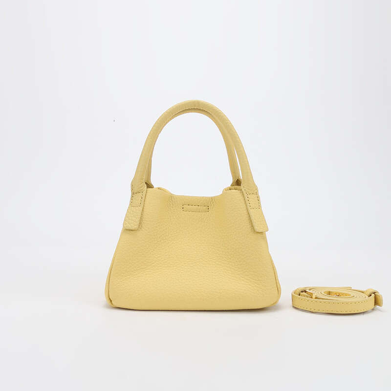 Production Women's Handheld Mini Basket OEM Custom Top Layer Cowhide Fashion Small Bag