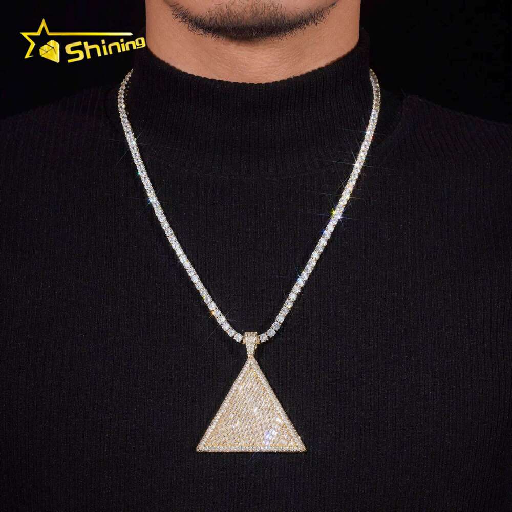 Custom Pass Tester Sterling Sier Gold Plated VVS Moissanite Dia Hip Hop Iced Out Pendant