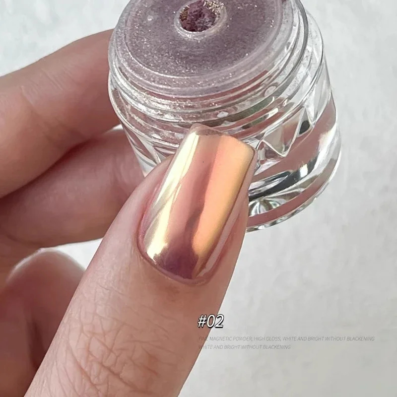 Moonlight Magic Mirror Powder Magnetic Mirror Cat Eye Nail Powder Matching DIY Nail Art Decoration Chrome Nail Salon Exclusive 250523