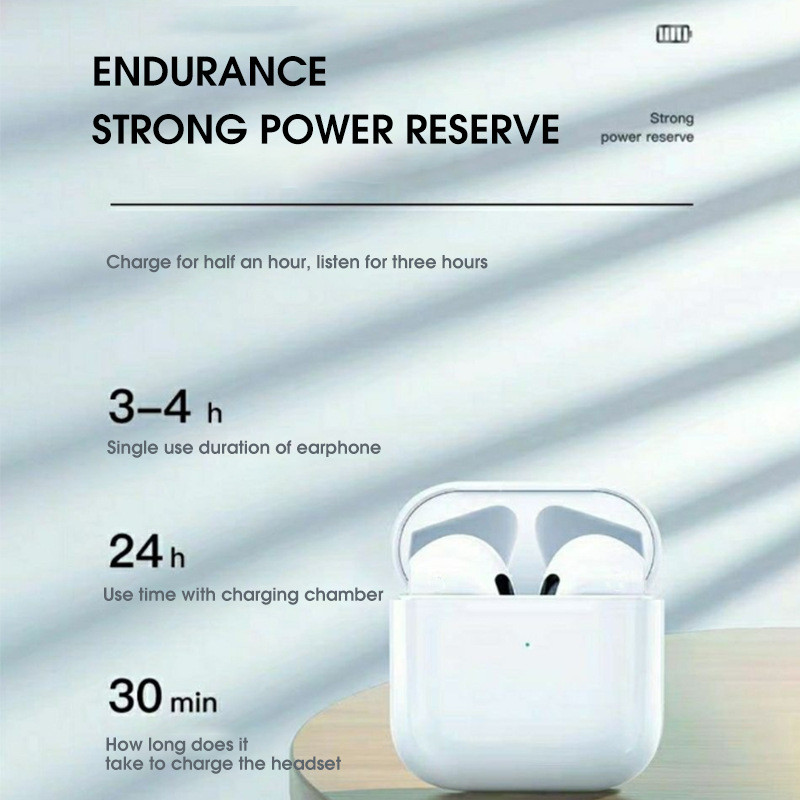 Pro 4 TWS wireless headphones earphone Bluetooth-compatible 5.3 waterproof headset with mic for Xiaomi iPhone Pro4 earbuds