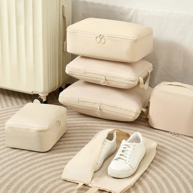 6Pcs/Set Travel Clothes Storage Bags Oxford Waterproof Portable Underwear Socks Shoes Luggage Organizer Bags 250526