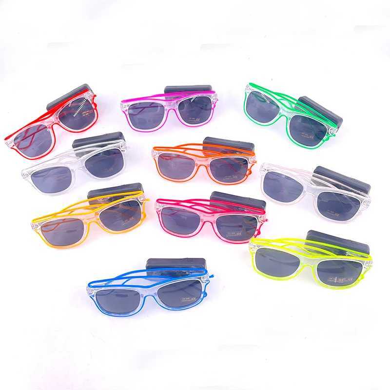 LED Neon Wireless Glasses Night Club Glowing Glasses Beer Carnival Party Supplies Bars KTV Bridal Shower New Arrival W250528