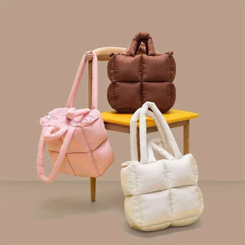 Spacious Quilted Puffer Shoulder Bag - Chic Women's Fashion Handbag