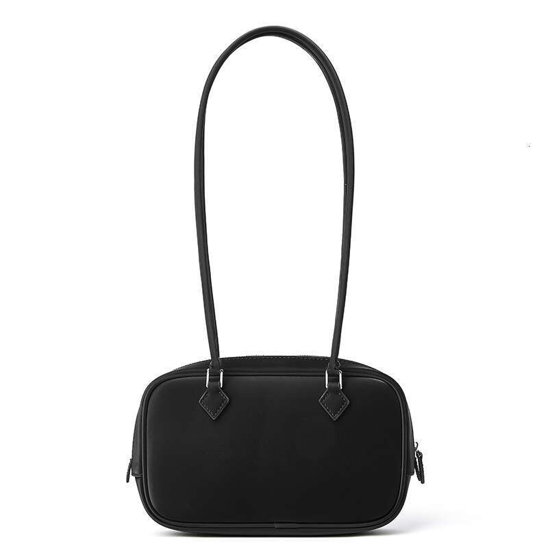 Korean Style Niche Handbag 2024 New Genuine Leather Women's Satin Cowhide Casual Large Capacity Shoulder Crossbody Bag for Women