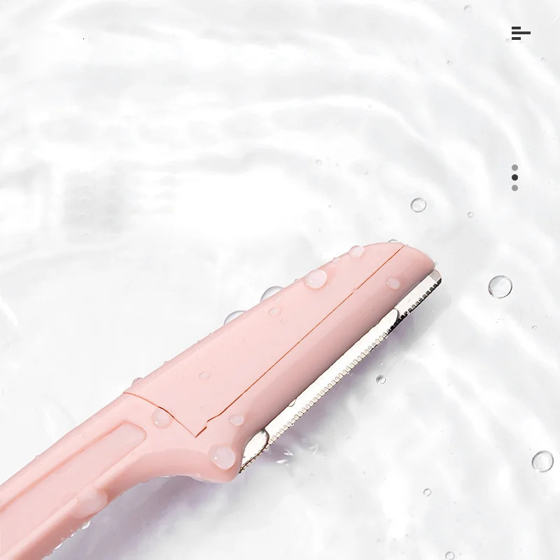 3PCS Portable Eyebrow Trimmer Safe Shaper Foldable Razor Blade Womens Makeup Tools 250516