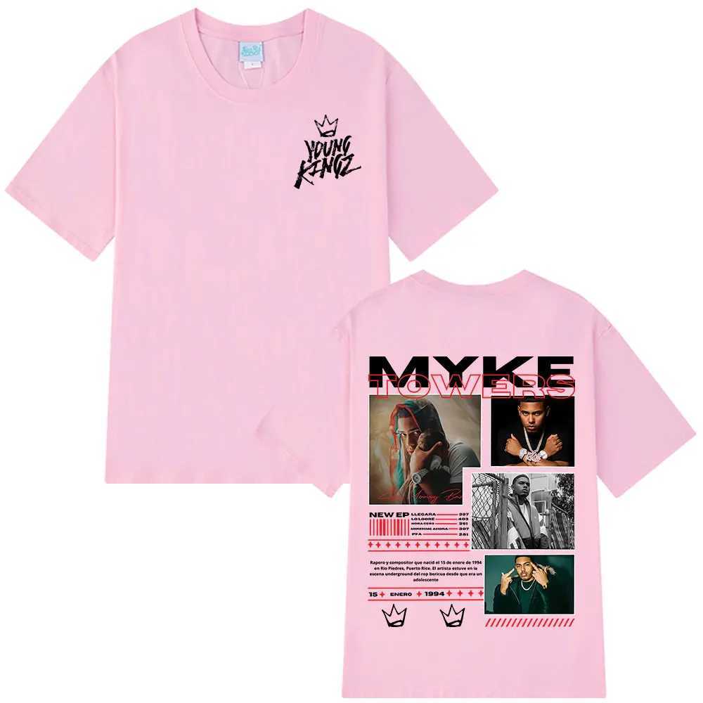 Rapper Myke Towers Graphic T-shirts Men Women Fashion Hip Hop Oversized T Shirt Comfort Cotton Short Slve T-shirt Strtwear X250528