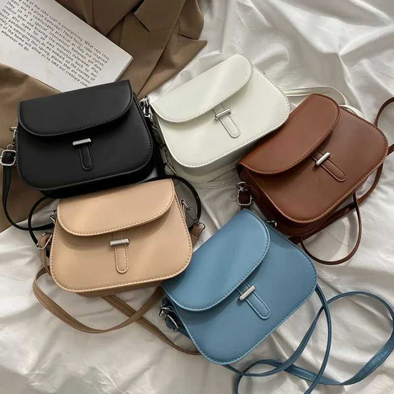Fashion Women Crossbody Saddle Bag PU Leather Small Handbags Purses Retro Semicircle Designer Messenger Bags Female Clutch Tote Y250528