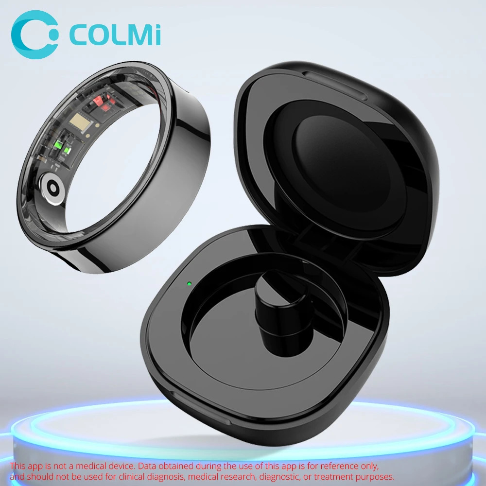 2024 COLMI R09 Smart Ring For Men Women Heart Rate Blood Oxygen Monitoring 5ATM IP68 Waterproof For Android iOS 250519