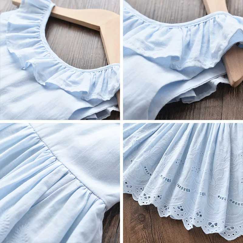 Bear Leader Girls Elegant Dresses 2023 New Summer Kids Party Costumes Girl Floral Princess Outfits Children Vestidos Clothing X250528