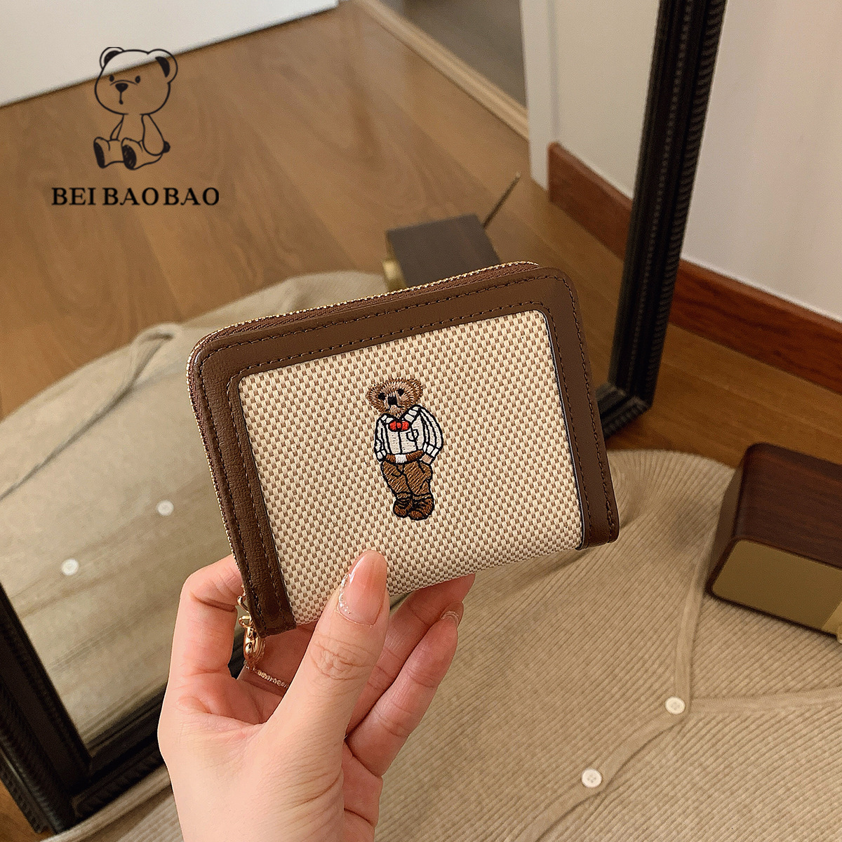 Free Shipping Designer Wallet 2025 New Long Women's Handbag Mini Cute Coin Purse Cartoon Fashion Key Bag