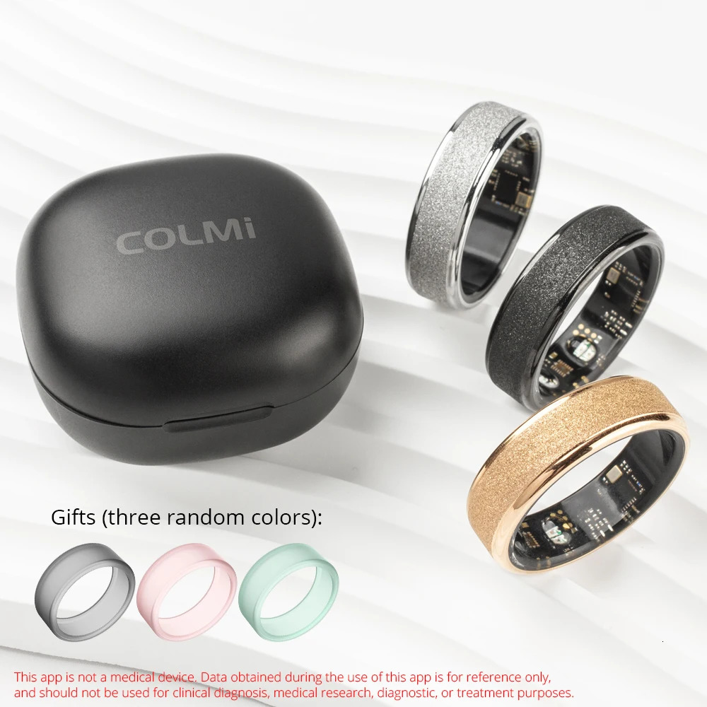 2024 COLMI R10 Smart Ring For Men Women With Charging Case 39 Days Battery Life Health and Sleep Monitor 5ATM Waterproof 250519
