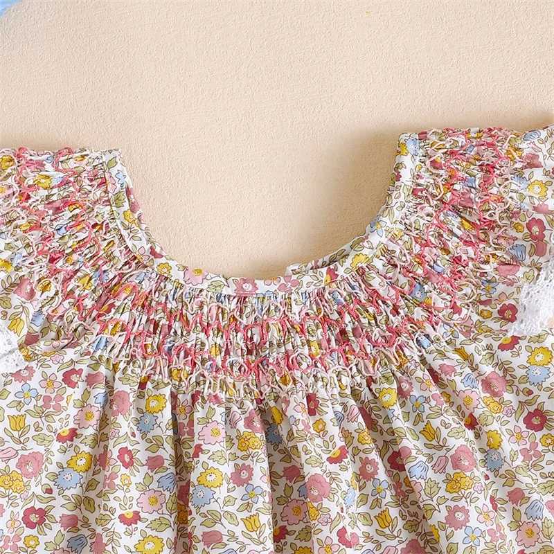 Summer Outfit Toddler Baby Girl Floral Dress Ruffle Sleeveless Dresses Tunic Dress Summer Sundress Girls Casual Dress X250528