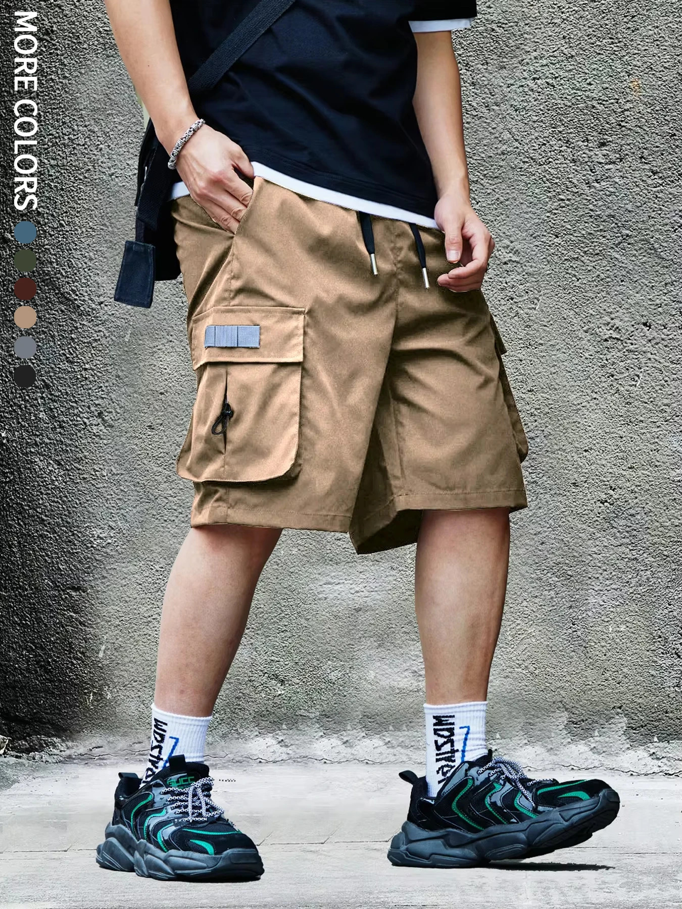 Mens Cargo Shorts Outdoor Travel Casual Sports Large Pockets Durable and Comfortable Fabrics Thin Shorts for Outings 17 250527