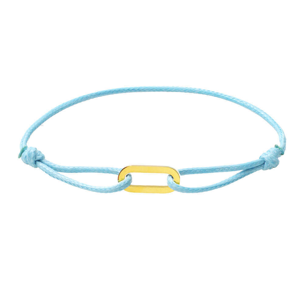 Handmade Woven Couple Single Loop DIY Bracelet Wax Cord Elegant Simple Adjustable