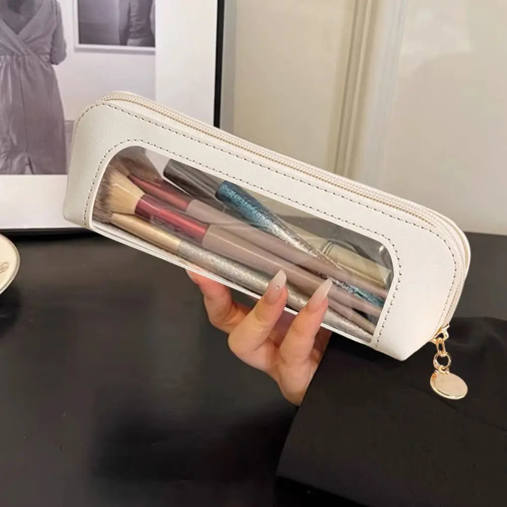 Cosmetic Bag Makeup Brush Storage Bag Portable Travel Wash Toiletries Organizer PU Portable Small Beauty Case Wash Bag Pouch 250528