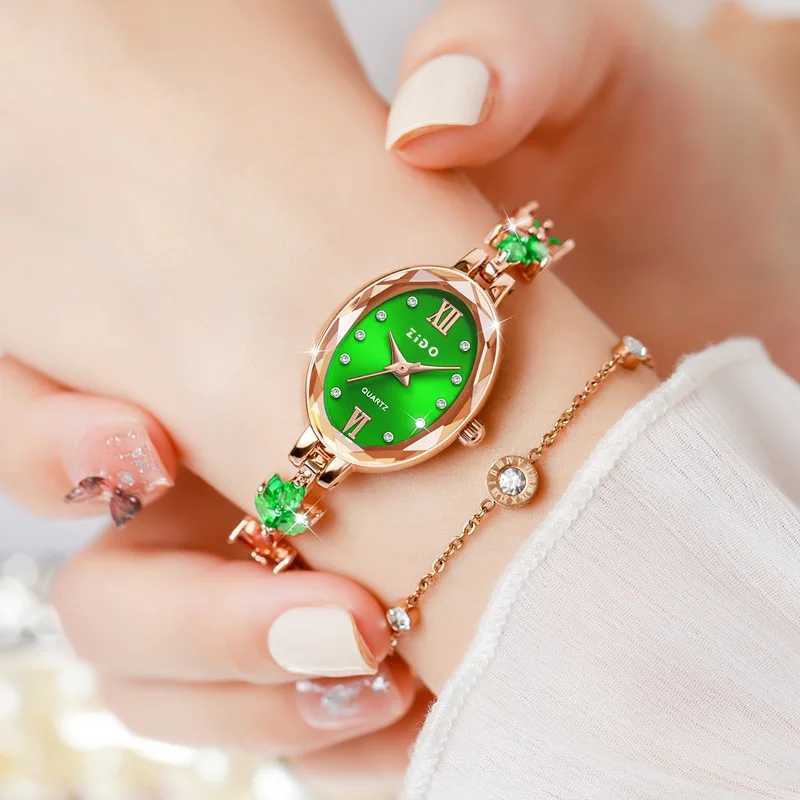 UTHAI V22 Womens Watches Light Luxury Diamond Inlaid Female Watch Waterproof Oval Ladies Fashion Quartz Bracelet Wristwatch XJ250527