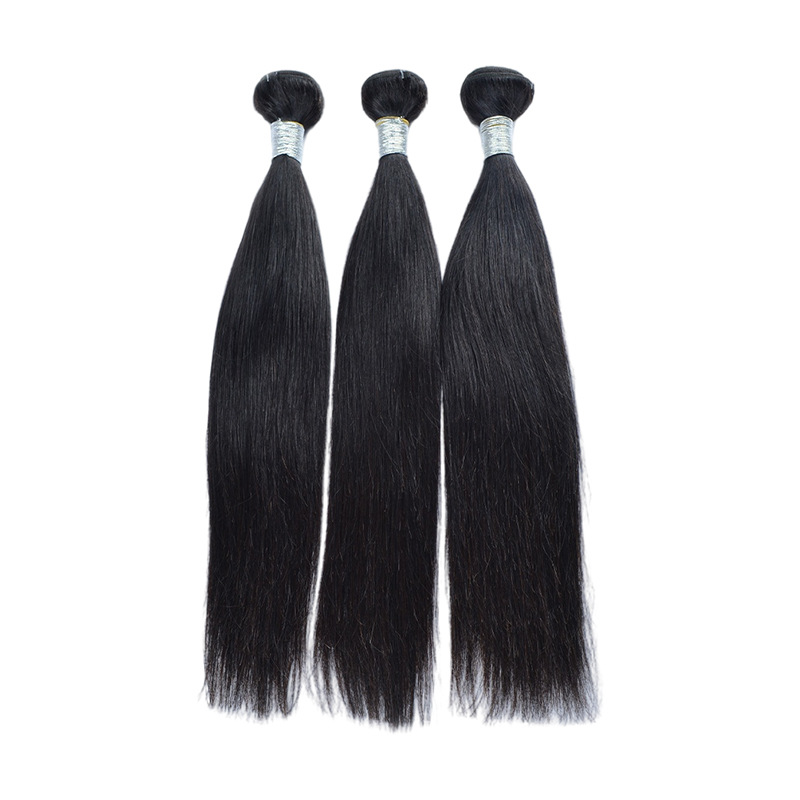 12A Human Hair 1 Bundle Sample Brazilian Virgin Hair Extensions Remy One Piece 10-32inch Natural Color
